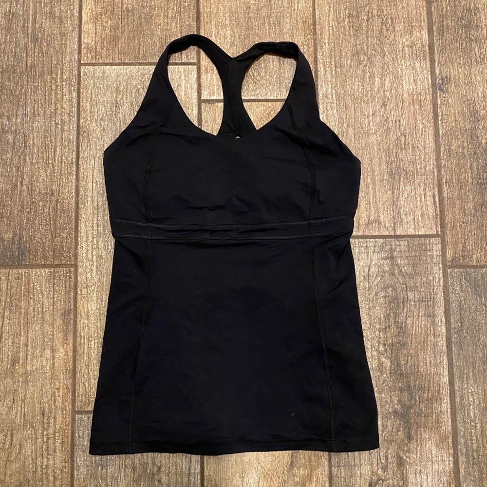 Size 8 Black Lululemon Run: Fast Track Tank